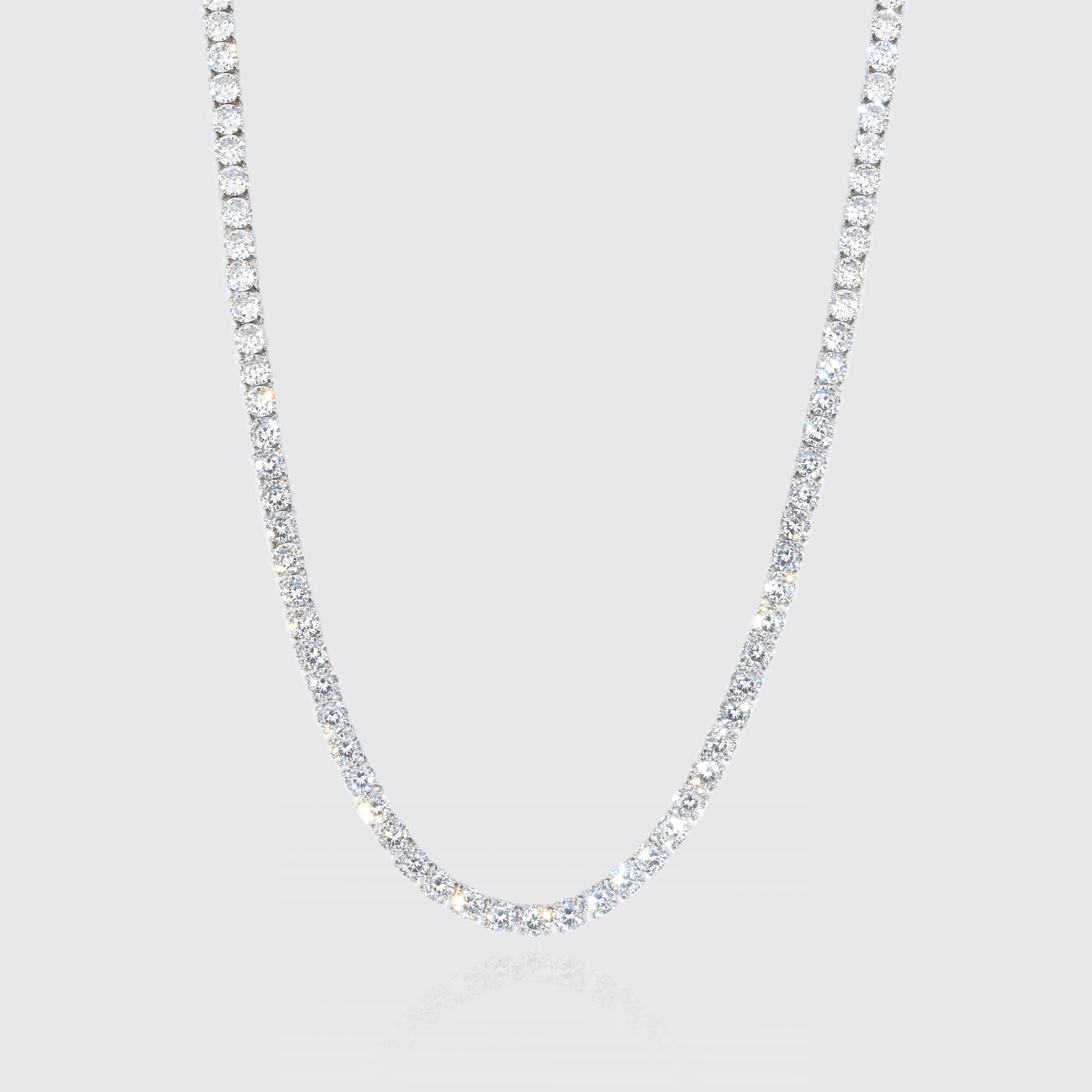 5mm Moissanite Tennis Chain 925 Silver D Colour VVS1 Adamans