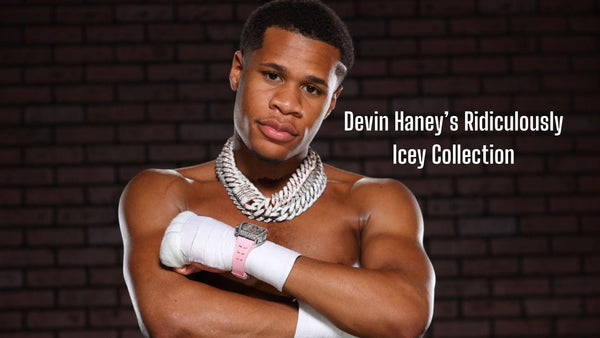 Devin Haney the boxing superstar styling some heavy cuban links