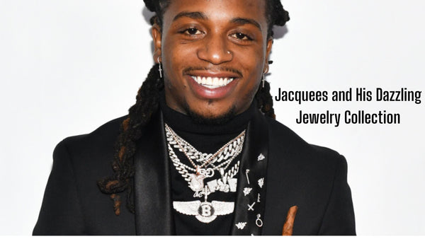 Jacquees at an event layering chains