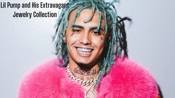 lil pump smiling and showing off his custom grillz