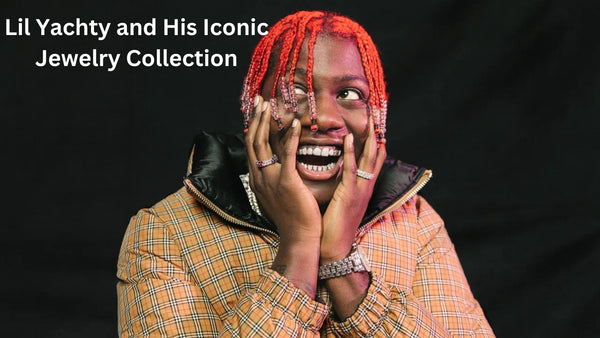 Lil Yachty fashionably wearing all types of jewelry