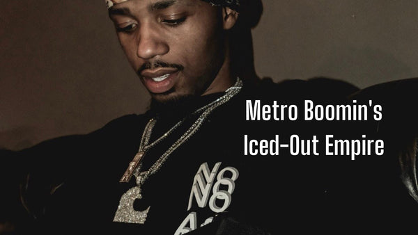 Metro Boomin stying tennis chains and pendants