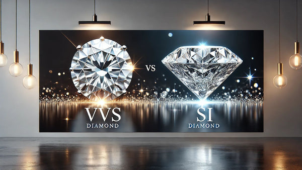 A comparison image for vvs vs si diamonds