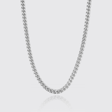 10mm Cuban Chain - White Gold