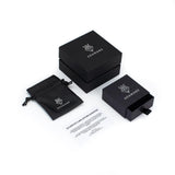 3mm Tennis Chain - White Gold packaging by Adamans with authenticity and lifetime warranty card.