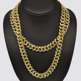 13mm Cuban Chain Bundle - Gold