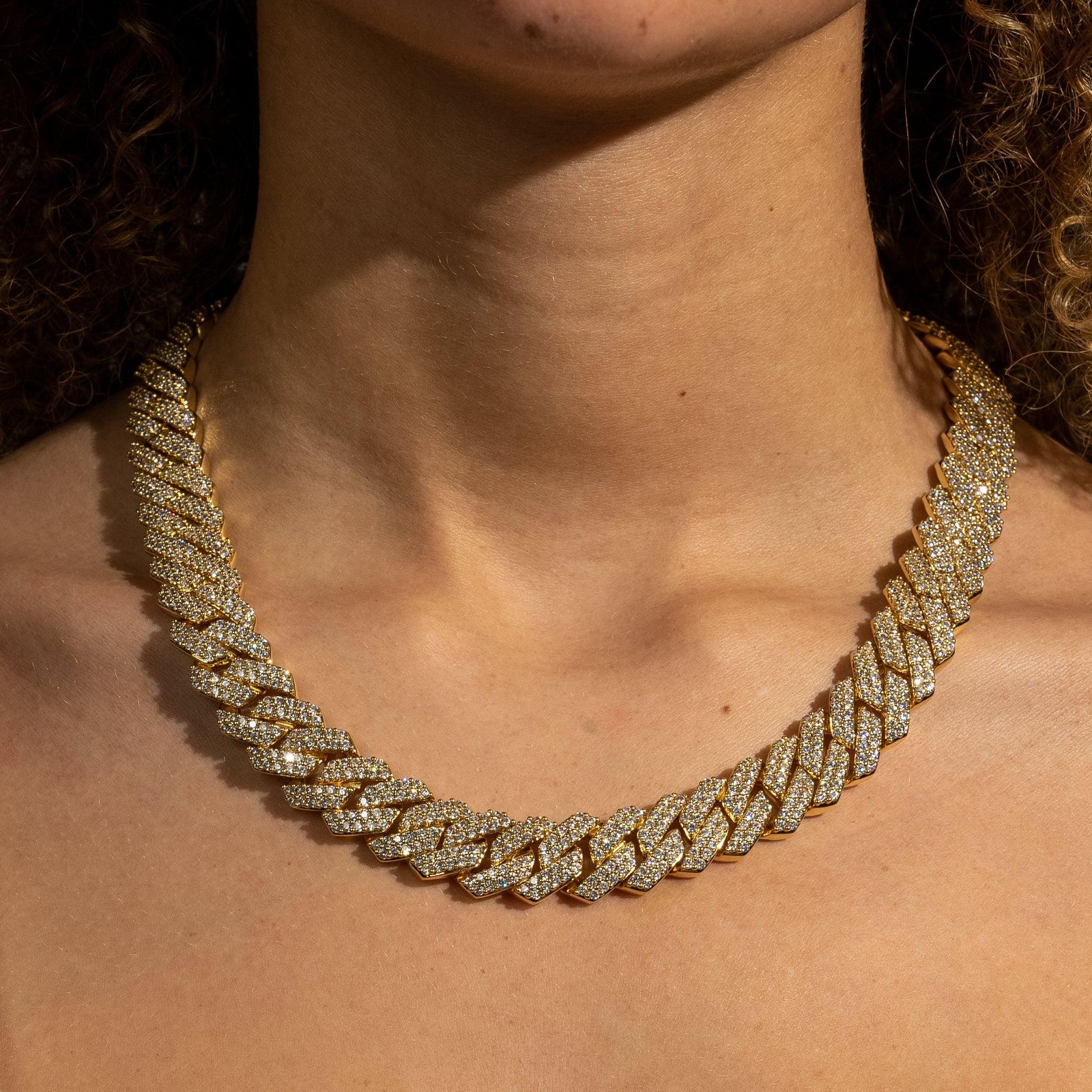 14mm Monaco Chain Gold