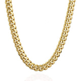 Adamans 18" 20mm Cuban Iced Clasp Chain - Gold