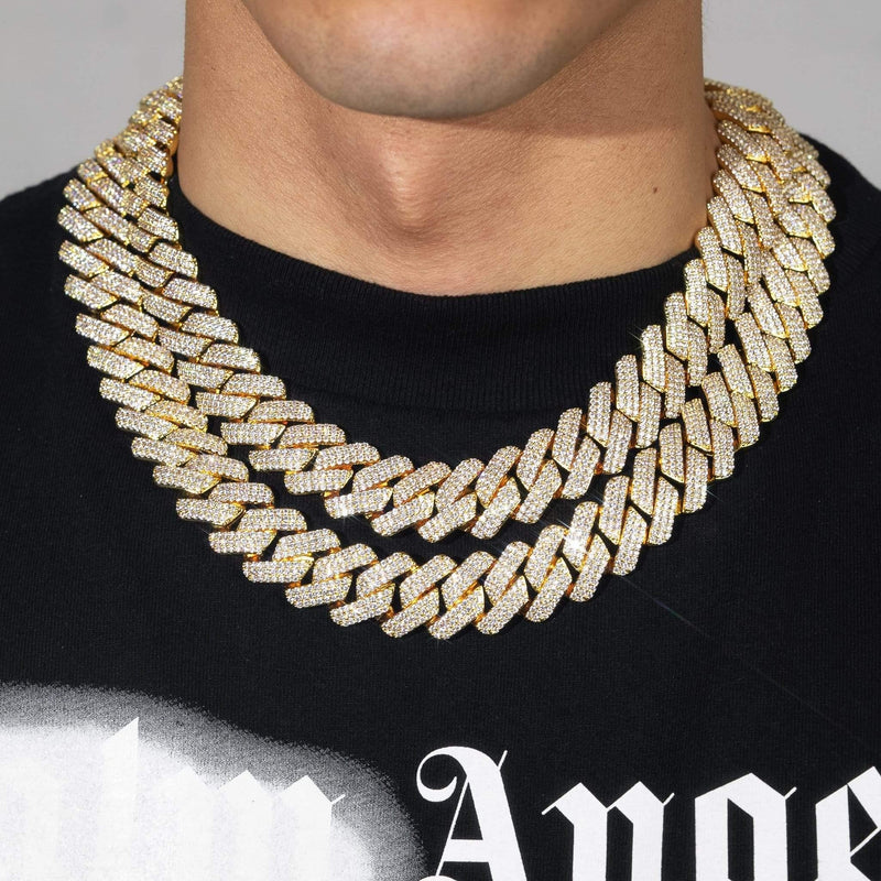 Adamans 20mm Monaco Chain - Gold