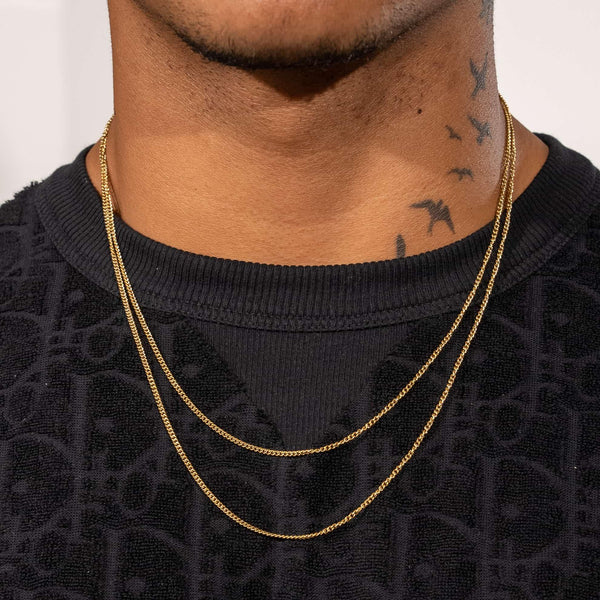 2mm Curb Chain Gold