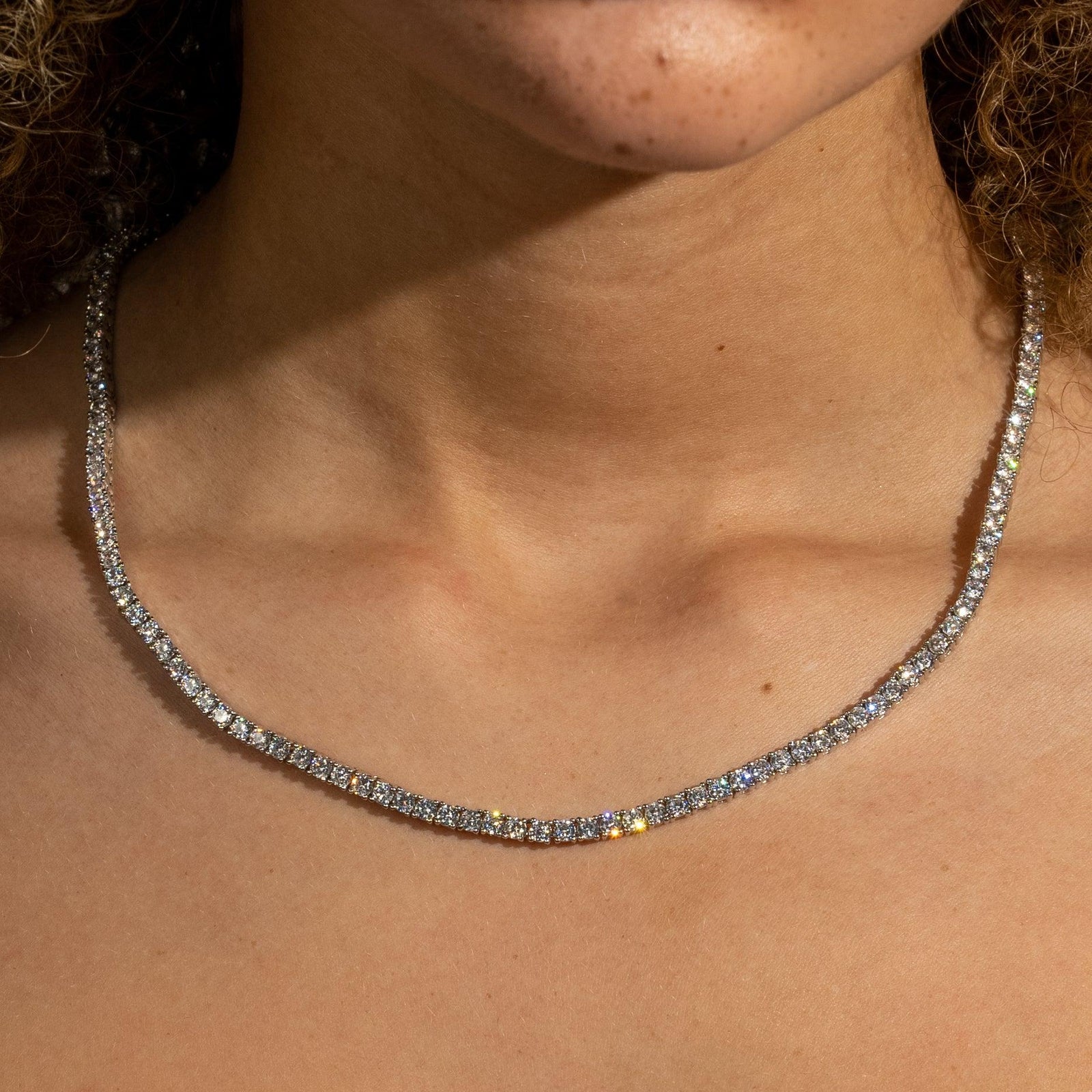 3mm Tennis Chain - White Gold – Adamans