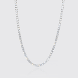 5mm Moissanite Tennis Chain - 925 Silver - D Colour - VVS1 - Adamans