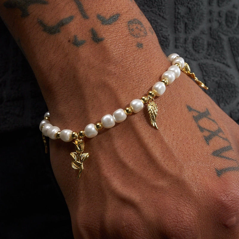 5mm PEARL BRACELET ANGELS - Adamans - 