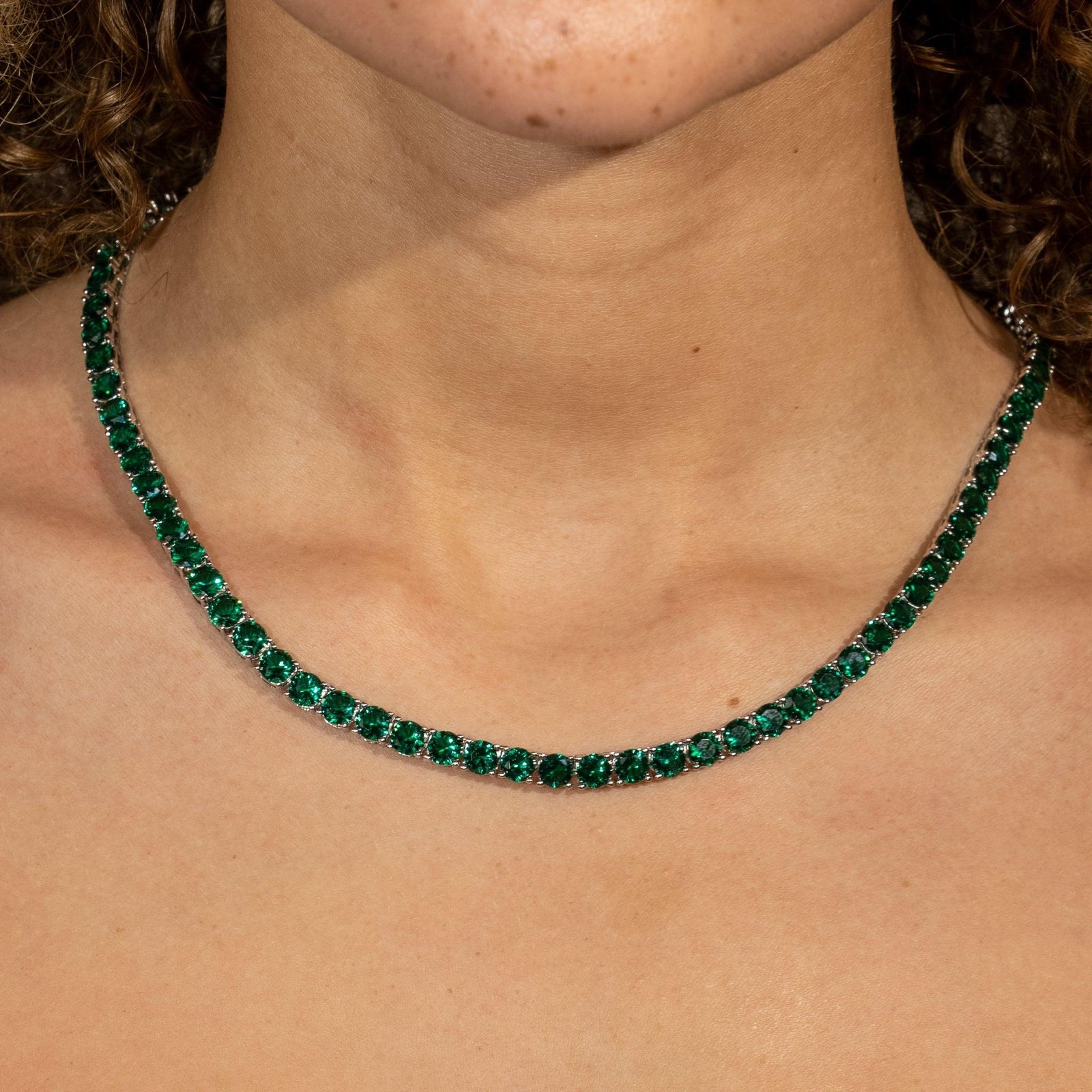 5mm Tennis Chain - Green Emerald – Adamans