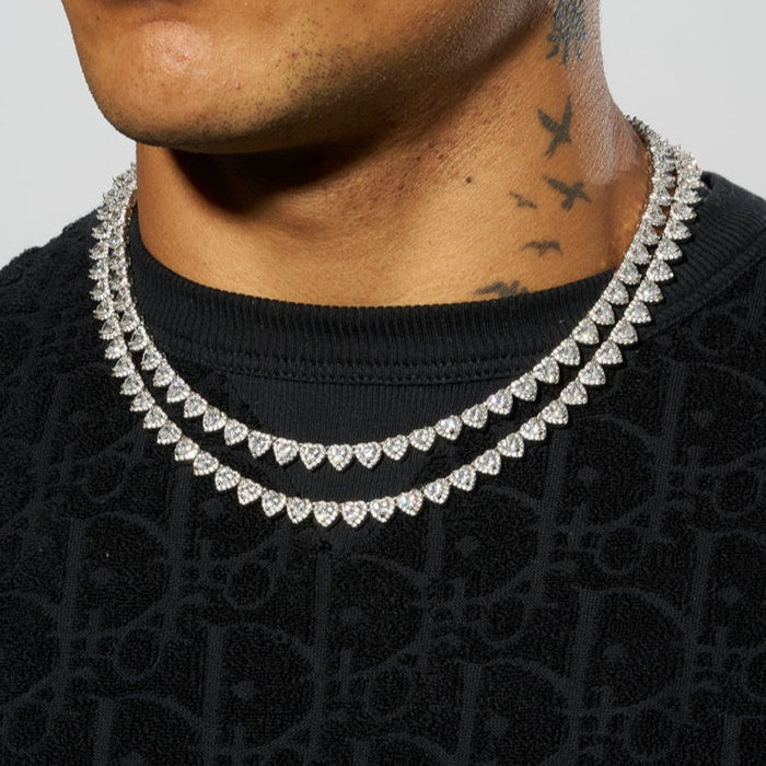 アクセサリー glitter Clustered Tennis Chain Necklace アクセサリー glitter Clustered Tennis Chain Necklace Clustered