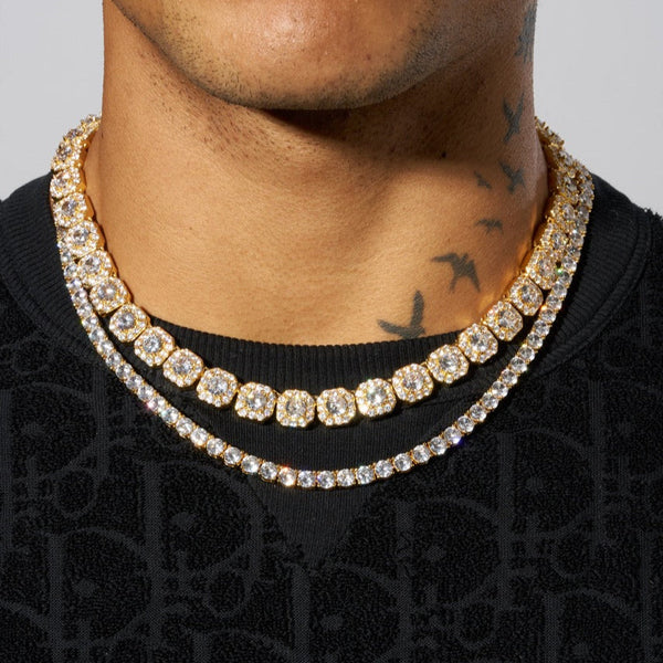 Jewelry Diamond Cluster Tennis Necklace Cluster Mount Diamond