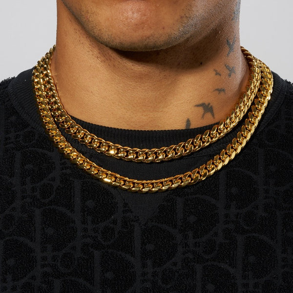 10mm Cuban Chain - Gold