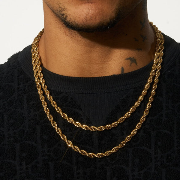 6mm Rope Chain - Gold