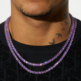 5mm Tennis Chain - Purple Amethyst