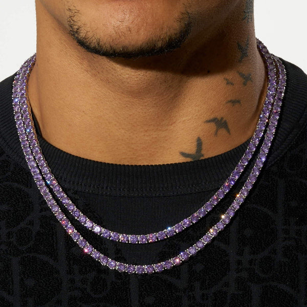 5mm Tennis Chain - Purple Amethyst