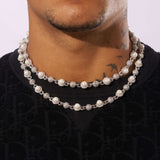 Round Bead Chain - White Gold