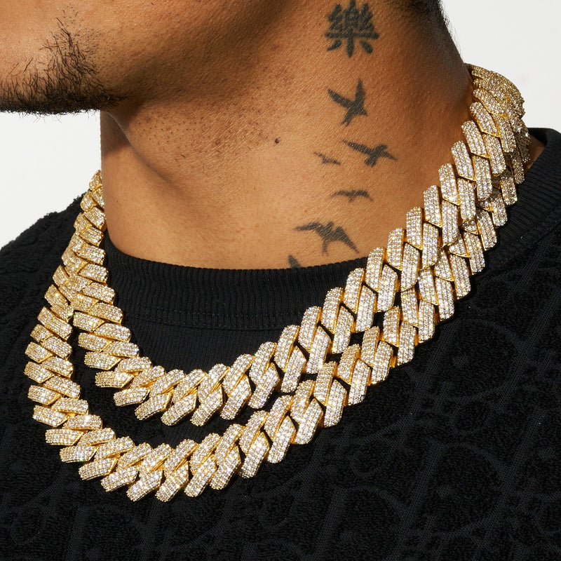 20mm Monaco Chain - Gold