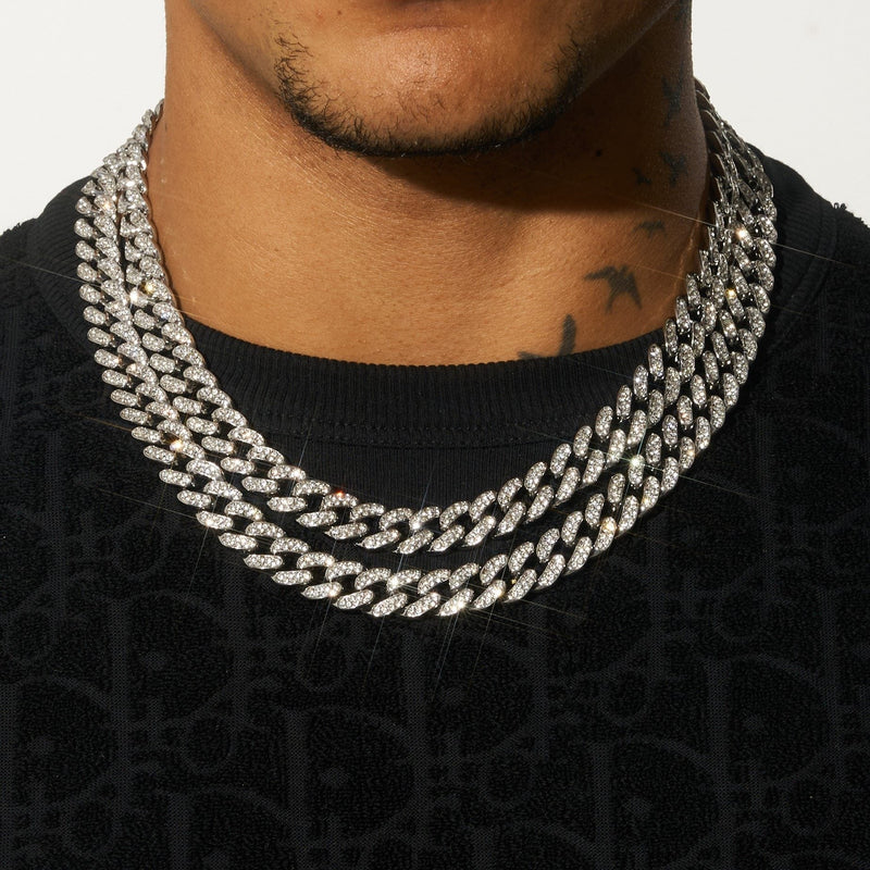 Cuban Chain Flawless Diamond Chain 20mm Iced Out Cuban Link Chain