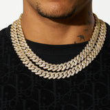 14mm Monaco Chain - Gold