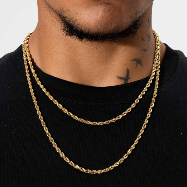 4mm Rope Chain - Gold – Adamans