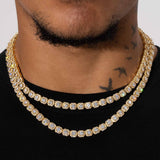 Micro Clustered Tennis Chain - Gold