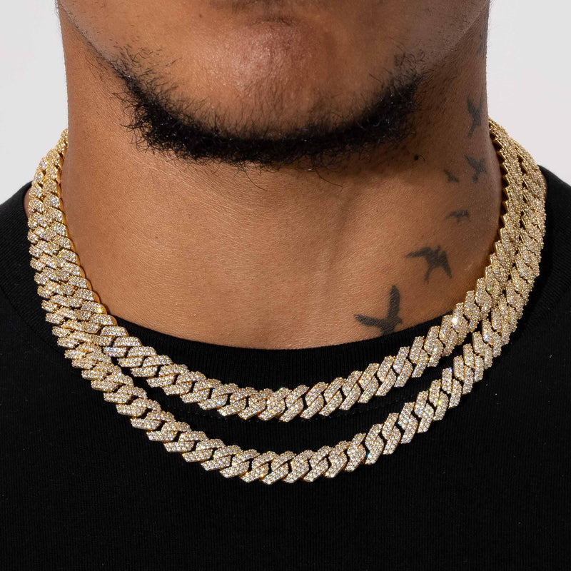 Monaco Chain Models 10mm Monaco Chain - Gold – Adamans