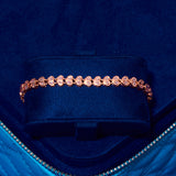 4mm Broken Heart Bracelet - Rose Gold