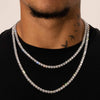 5mm Moissanite Tennis Chain - Silver - D Color - VVS1