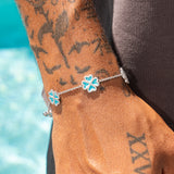 Tiffany Blue Clover Bracelet - 925 Silver