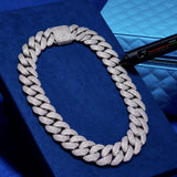 23MM Miami Cuban Link Chain - White Gold