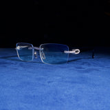 Moissanite Rimless Sunglasses Clear - 925 Silver - D COLOR - VVS1