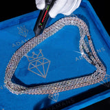 6mm Moissanite Tennis Chain - Silver - D Color - VVS1