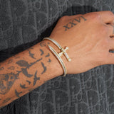 Iced Dagger Bracelet - Gold