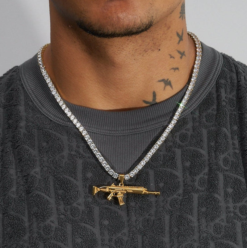 Scar Gun Pendant Gold – Adamans - Main Image