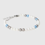 5mm Pearl Bracelet - Tri Colour