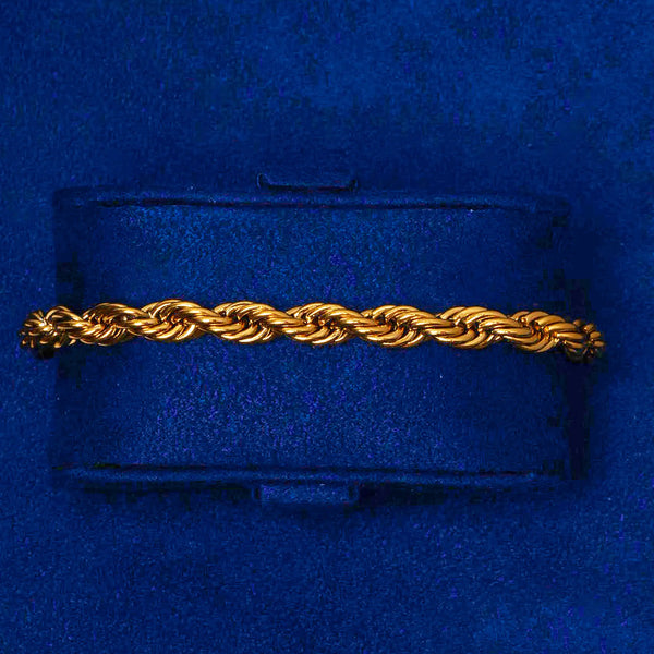 6mm Rope Bracelet - Gold