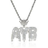 Custom Drip Font Pendant - Adamans