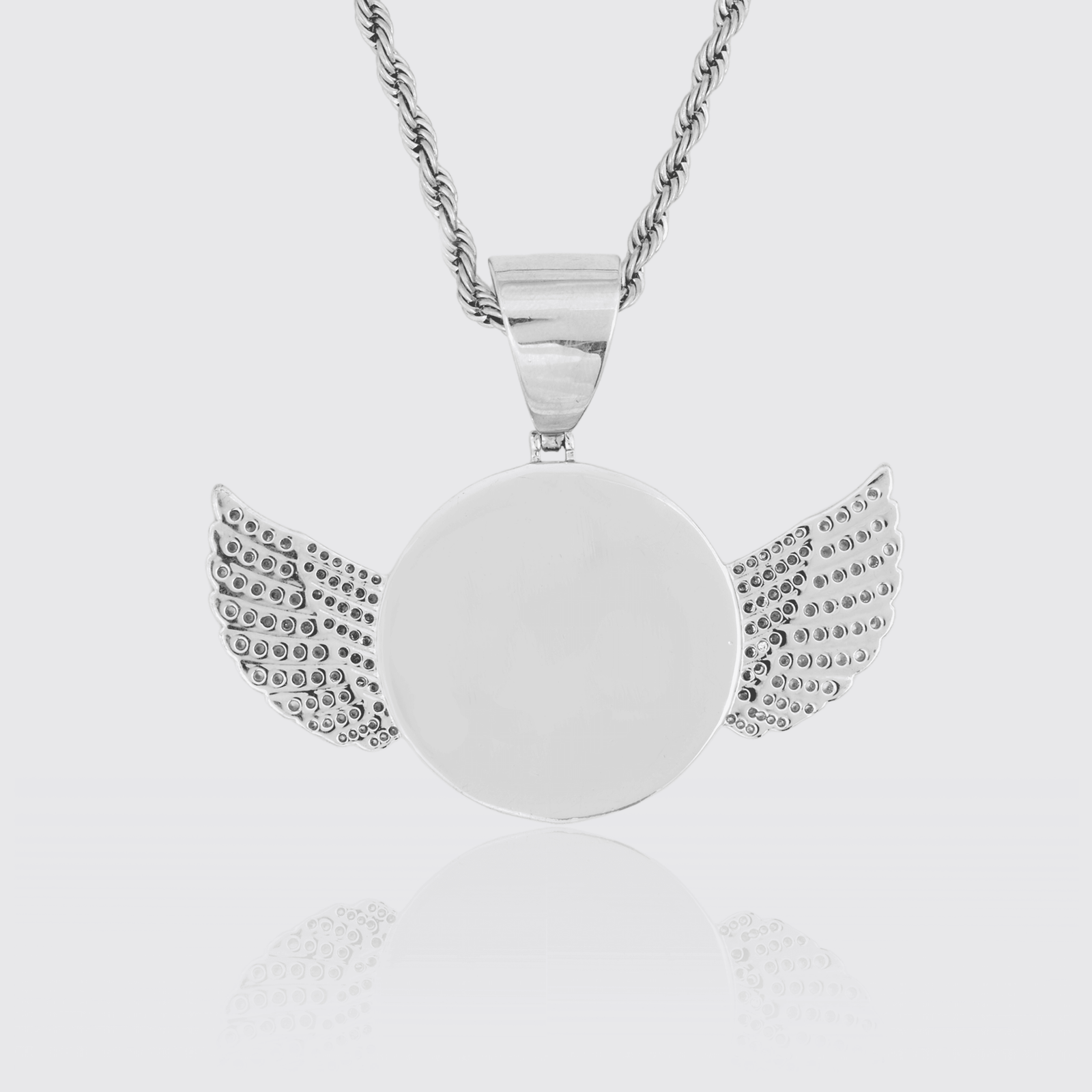 Custom Image Wings Pendant – Adamans - Main Image