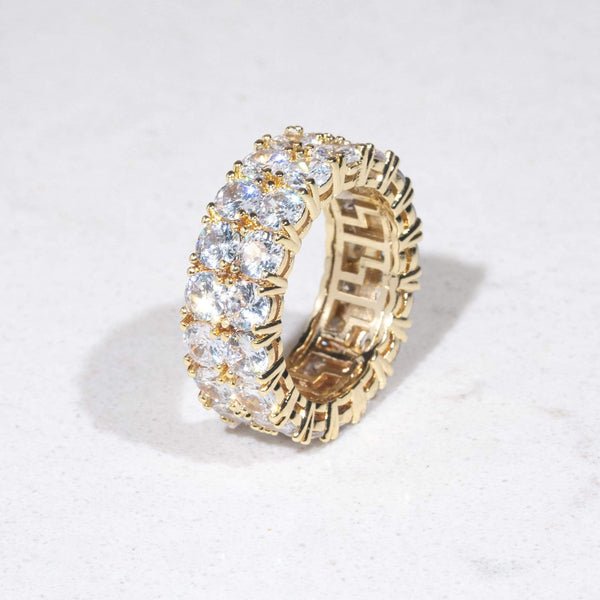 Double Row Diamond Ring - Gold - Adamans