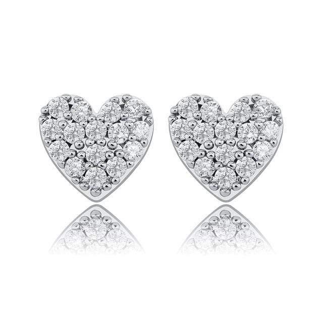 Heart Earrings - 925 Silver