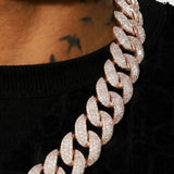 23MM Miami Cuban Link Chain - Rose Gold