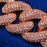 23mm Miami Cuban Link Bracelet - Rose Gold
