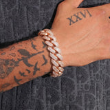 23mm Miami Cuban Link Bracelet - Rose Gold