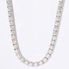 5mm Moissanite Tennis Chain - Silver - D Color - VVS1