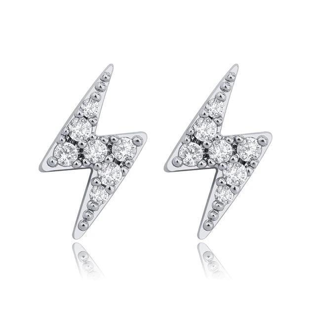 Lightning Earrings - 925 Silver